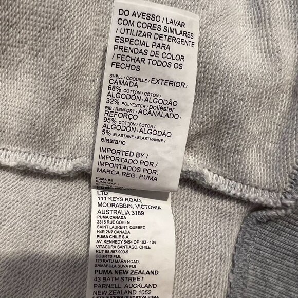 Puma Women's Heather Gray Half Collar French Terry Zip Up Track Jacket Sz XL/TG - Picture 9 of 11